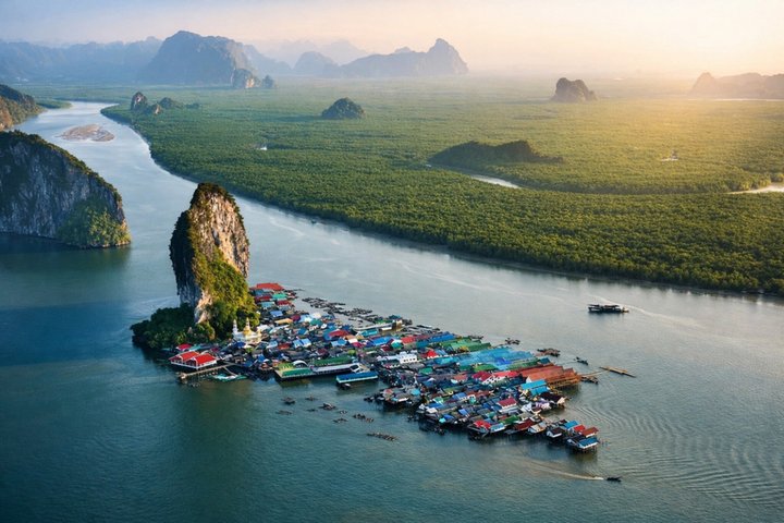 Passeio de lancha rápida na Baía de Phang Nga, Tailândia, visitando a Ilha James Bond e grutas marinhas, foto 10 | wizardtrip