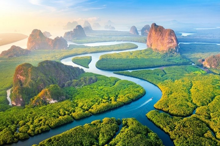Passeio de lancha rápida na Baía de Phang Nga, Tailândia, visitando a Ilha James Bond e grutas marinhas, foto 22 | wizardtrip