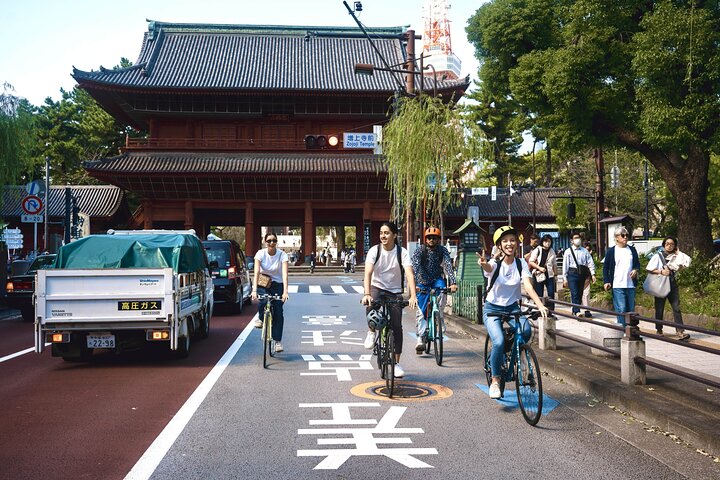 Esplora i luoghi d'interesse di Tokyo in un tour in bici o e-bike di 3 ore, coprendo siti storici e attrazioni moderne, foto 12 | wizardtrip