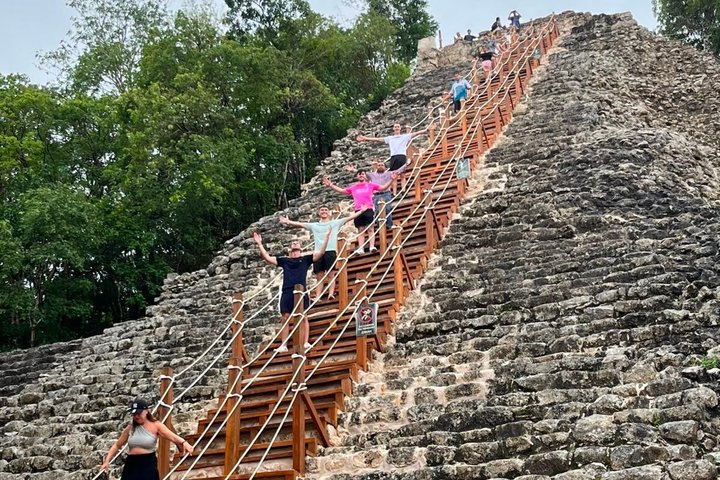 Tour met kleine groep die Coba-ruïnes, Tulum verkent en zwemt in een cenote nabij Playa del Carmen, Mexico, foto 20 | wizardtrip