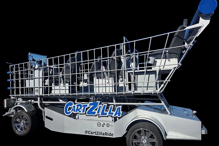 Ride a giant motorized shopping cart limo down the Las Vegas Strip, passing famous landmarks, photo 20 | wizardtrip