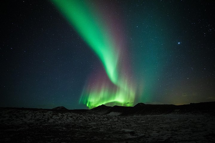 Nordlystur i lille gruppe i Reykjavik, Island, med varm chokolade og professionelle fotos, foto 27 | wizardtrip