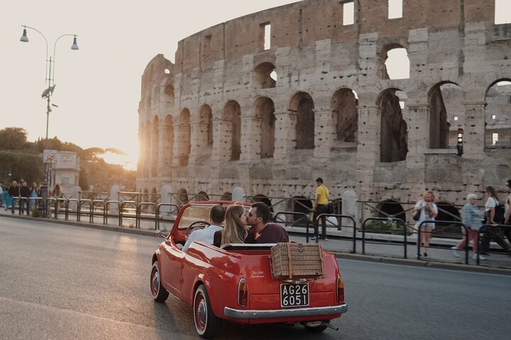 Vintage Fiat 500 Cabriolet: Rome's Highlight Semi Private Tour | wizardtrip