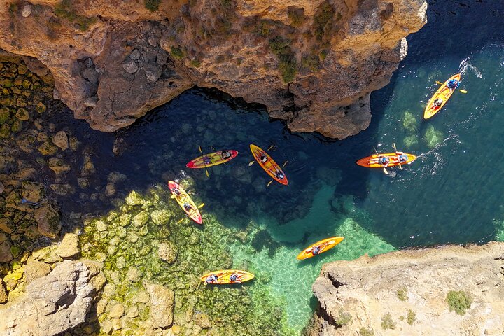 From Lagos: Kayak Tour of Ponta da Piedade Caves by Boat | wizardtrip