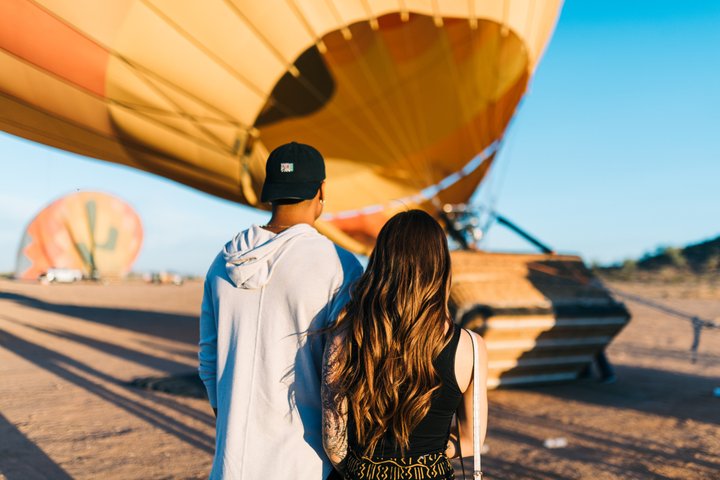 Vol en montgolfière au lever du soleil au-dessus du désert de Sonora près de Phoenix, Arizona, avec toast au champagne, photo 9 | wizardtrip