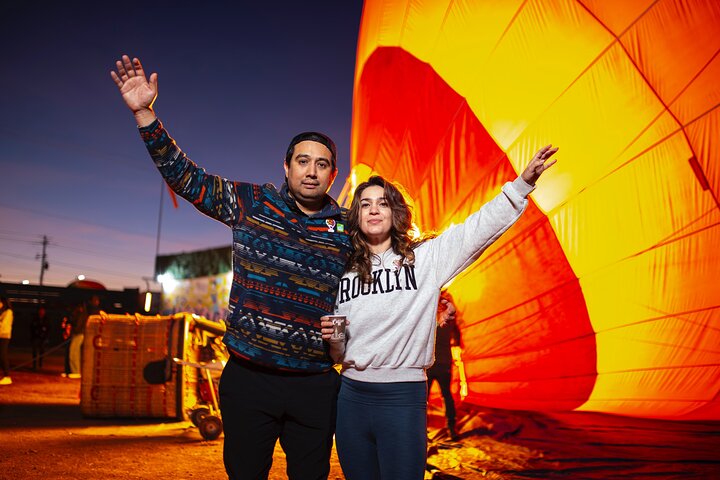 Heißluftballonflug über die Pyramiden von Teotihuacan bei Sonnenaufgang, Mexiko-Stadt, Foto 35 | wizardtrip
