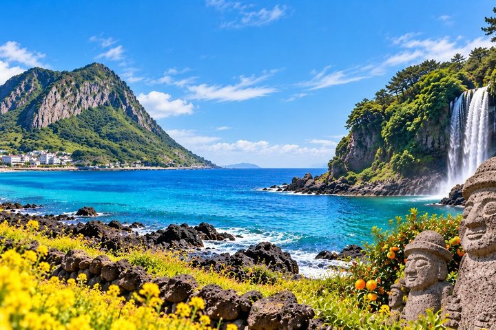 Tour di un giorno intero della bellezza naturale e dei siti culturali dell'isola di Jeju, inclusi il Monte Halla e le cascate, foto 12 | wizardtrip