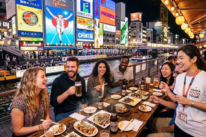 Osaka: Guided Food Tour with 12 Dishes and 2 drinks | wizardtrip