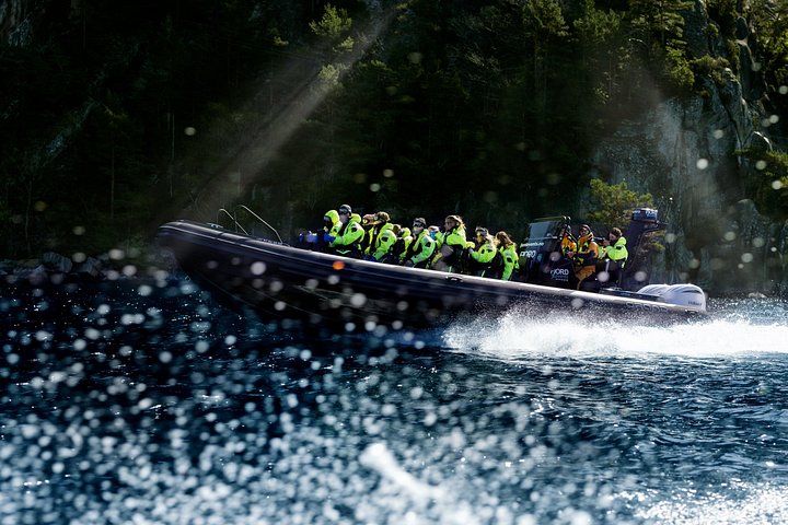 Spannende RIB-boottour door de Noorse Lysefjord, met dramatische kliffen en de Preikestolen nabij Stavanger, foto 17 | wizardtrip