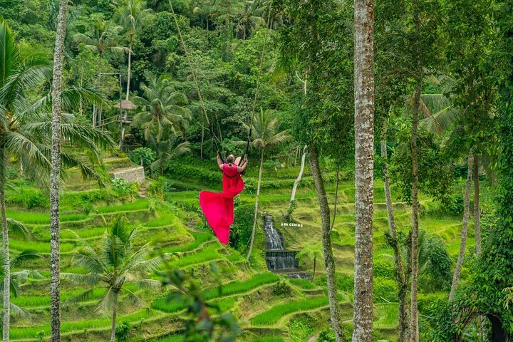 Privé tour die Ubud's watervallen, tempels en rijstterrassen verkent met optionele schommels, foto 33 | wizardtrip