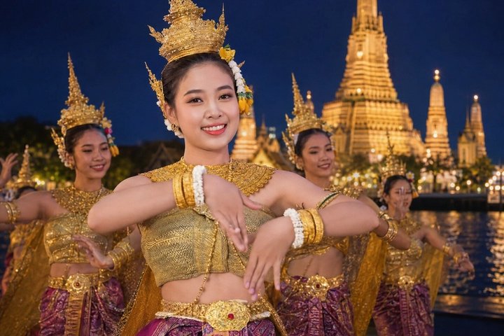 Luxus-Dinner-Kreuzfahrt auf dem Chao Phraya Fluss in Bangkok mit Kulturschows und Stadtblicken, Foto 7 | wizardtrip