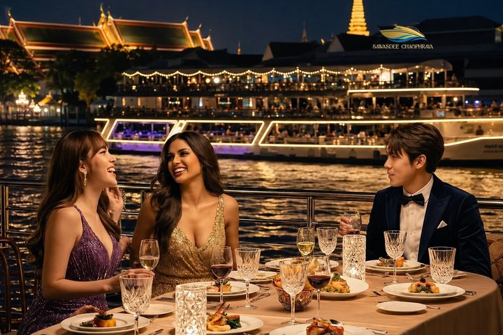 Luxus-Dinner-Kreuzfahrt auf dem Chao Phraya Fluss in Bangkok mit Kulturschows und Stadtblicken, Foto 14 | wizardtrip