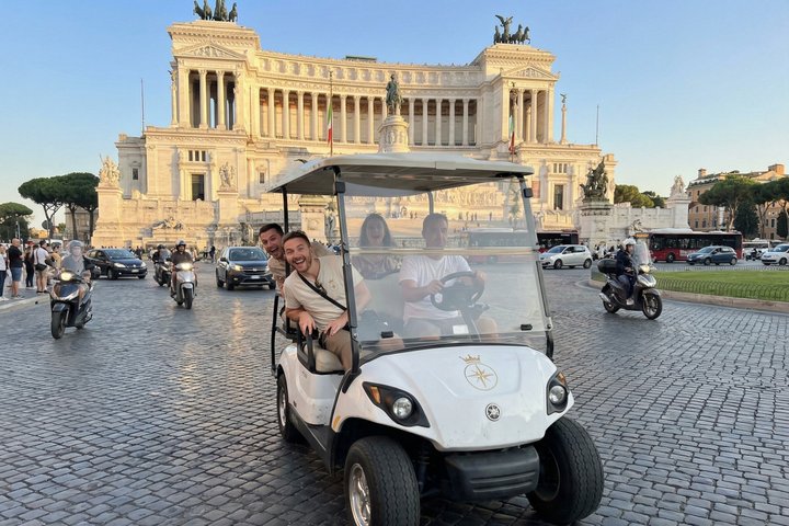Rome 3H : Visite privée en voiturette de golf avec prise en charge et retour inclus | wizardtrip