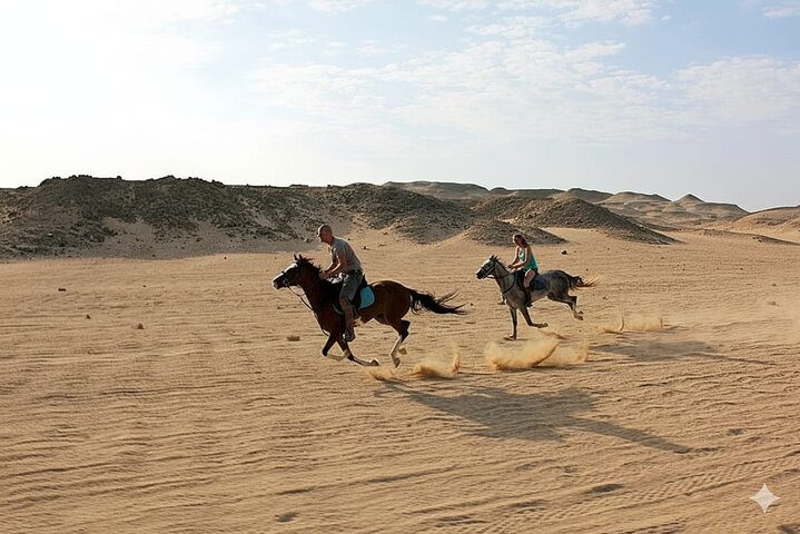 Horse and camel riding adventure in Hurghada, Egypt, with desert and sea views, photo 47 | wizardtrip