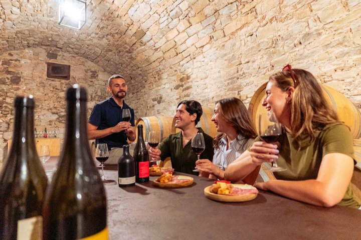 Landschaftliche Ausblicke auf den Montserrat-Berg, das Kloster und eine Weinprobe in einem historischen Burgweingut in der Nähe von Barcelona, Foto 11 | wizardtrip