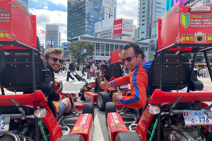 Experience a thrilling Shibuya street go-kart tour in Tokyo, Japan, passing by famous landmarks, photo 10 | wizardtrip