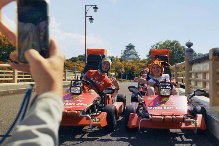 Straat-go-kart tour in Osaka, Japan, met verklede bestuurders die beroemde wijken verkennen, foto 6 | wizardtrip
