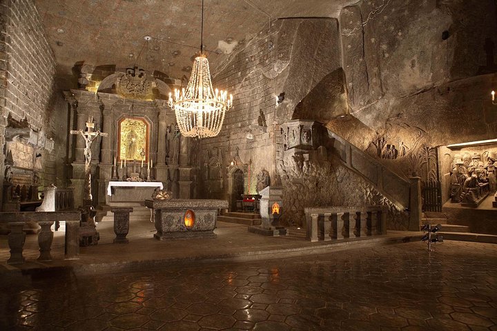 Explore the Wieliczka Salt Mine near Krakow, featuring underground chapels and salt sculptures, photo 9 | wizardtrip