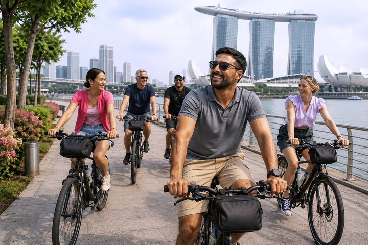 Singapur Highlights Kleingruppen-Radtour auf vollwertigen Fahrrädern | wizardtrip