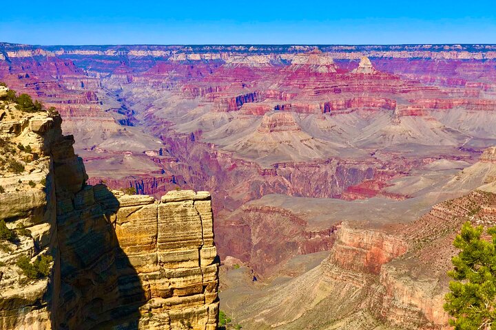 Schilderachtige uitzichten op de South Rim van de Grand Canyon, waaronder Mather Point en de Colorado River, tijdens een dagtrip vanuit Las Vegas, foto 10 | wizardtrip