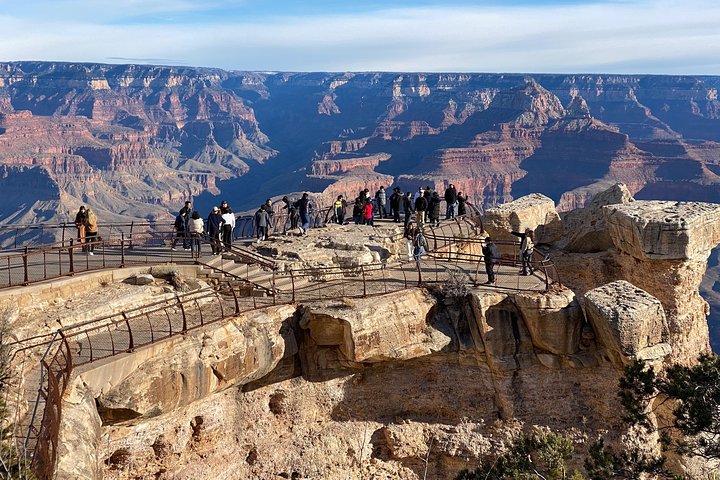Schilderachtige uitzichten op de South Rim van de Grand Canyon, waaronder Mather Point en de Colorado River, tijdens een dagtrip vanuit Las Vegas, foto 17 | wizardtrip