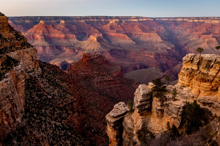 Schilderachtige uitzichten op de South Rim van de Grand Canyon, waaronder Mather Point en de Colorado River, tijdens een dagtrip vanuit Las Vegas, foto 18 | wizardtrip