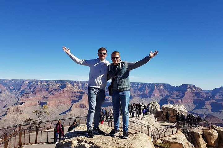 Schilderachtige uitzichten op de South Rim van de Grand Canyon, waaronder Mather Point en de Colorado River, tijdens een dagtrip vanuit Las Vegas, foto 20 | wizardtrip