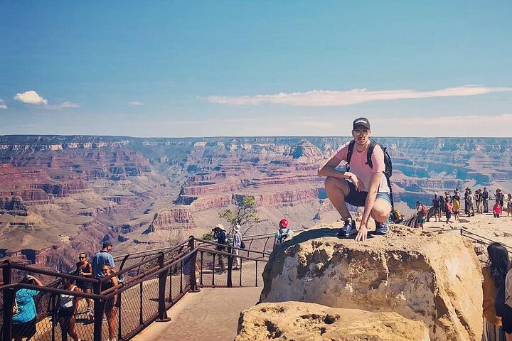 Schilderachtige uitzichten op de South Rim van de Grand Canyon, waaronder Mather Point en de Colorado River, tijdens een dagtrip vanuit Las Vegas, foto 26 | wizardtrip