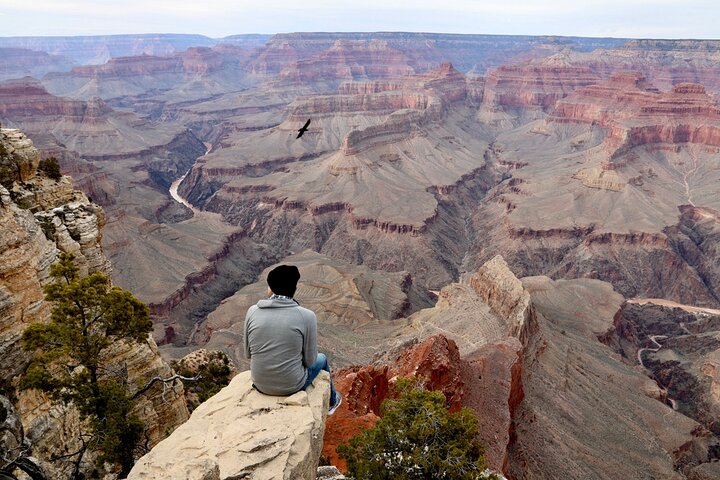 Schilderachtige uitzichten op de South Rim van de Grand Canyon, waaronder Mather Point en de Colorado River, tijdens een dagtrip vanuit Las Vegas, foto 27 | wizardtrip