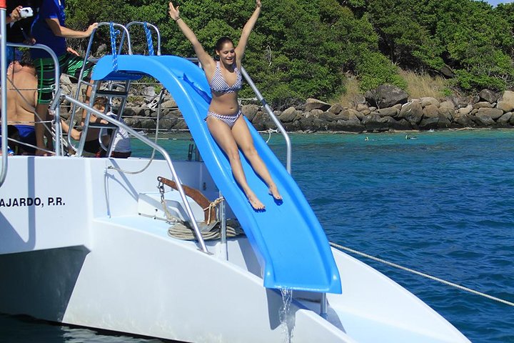 Gita in catamarano all'isola di Icacos da Fajardo, Porto Rico, con snorkeling e attività balneari, foto 7 | wizardtrip