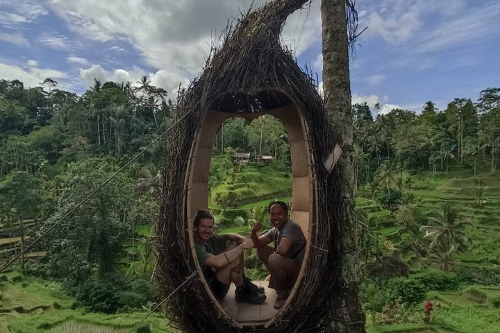 Privé rondleiding door Ubud's Apenbos, Tegalalang Rijstterrassen, Bali Swing, vulkaan Batur, warmwaterbronnen, Tirta Empul Tempel en Tegenungan Waterval, foto 46 | wizardtrip