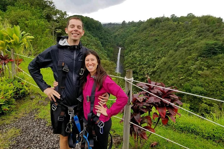 Zipline-avontuur over watervallen en weelderige landschappen op het Big Island van Hawaï, foto 13 | wizardtrip