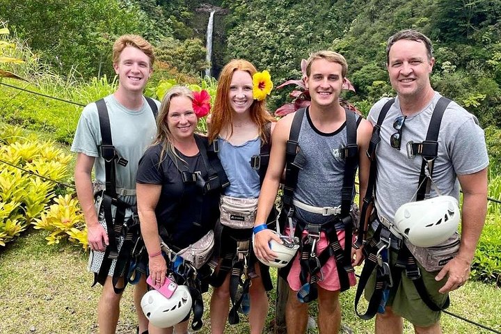 Zipline-avontuur over watervallen en weelderige landschappen op het Big Island van Hawaï, foto 21 | wizardtrip