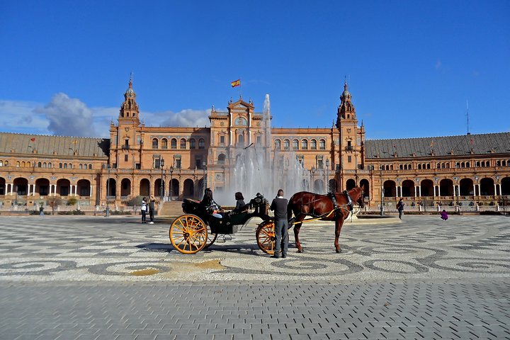 Walking tour of Seville's historic old town, featuring landmarks like Plaza de España and the Cathedral, photo 29 | wizardtrip