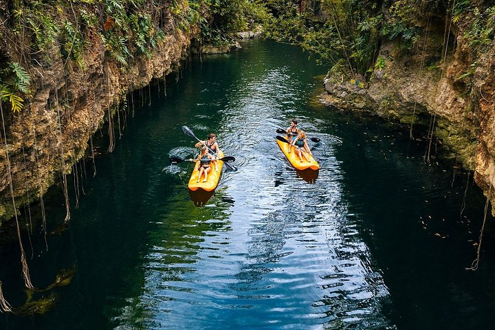 Excursion 4 Cenotes Guidée avec Petit-déjeuner, Déjeuner et Vin | wizardtrip