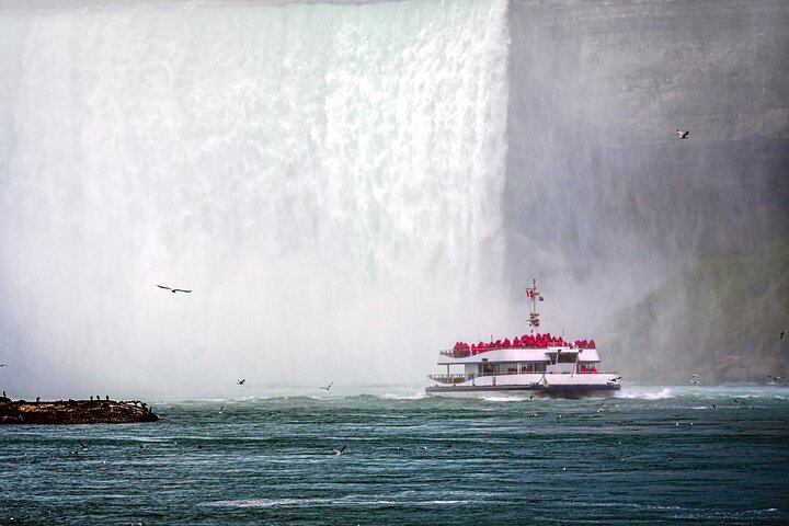 Ein atemberaubender Blick auf die Niagarafälle, der ihre immense Kraft und natürliche Schönheit zeigt, Foto 9 | wizardtrip