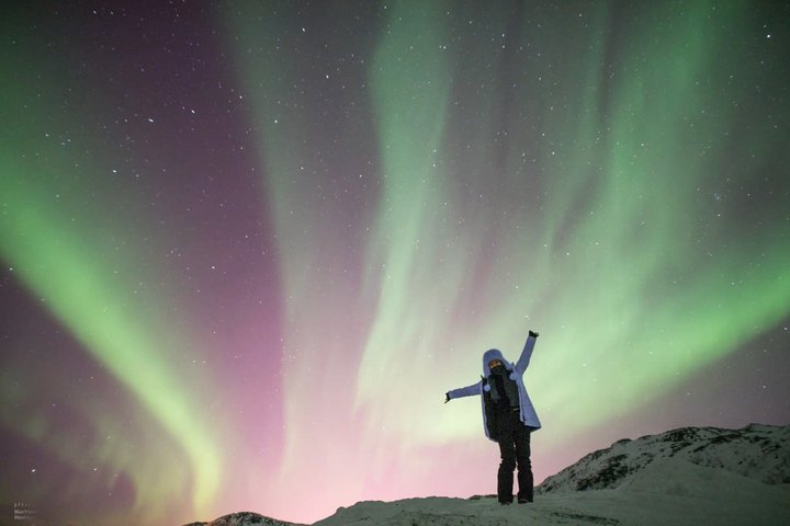 Jakt på norrsken i liten grupp i Tromsø, Norge, med lägereld och arktisk utrustning, foto 20 | wizardtrip