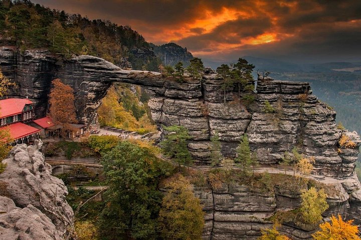 Day trip from Prague to Bohemian and Saxon Switzerland, featuring bridges, gates, and rock formations, photo 9 | wizardtrip