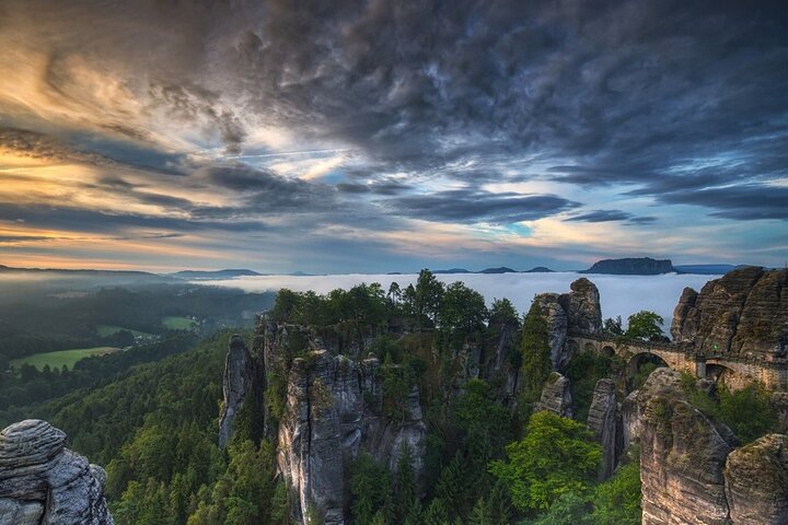 Day trip from Prague to Bohemian and Saxon Switzerland, featuring bridges, gates, and rock formations, photo 13 | wizardtrip