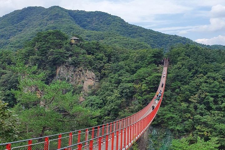 Turistas exploram a Zona Desmilitarizada da Coreia (DMZ) fortemente fortificada perto de Seul, Coreia do Sul, foto 31 | wizardtrip