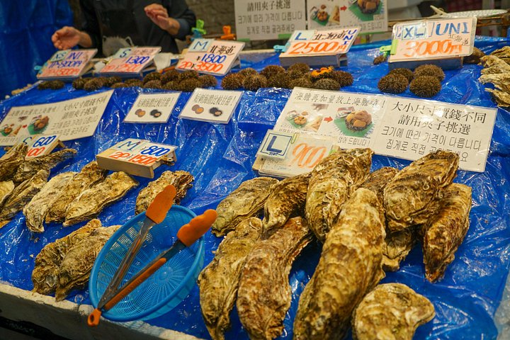 Un tour gastronómico guiado que explora el vibrante Mercado Kuromon y el distrito de Dotonbori en Osaka, con delicias locales, foto 12 | wizardtrip