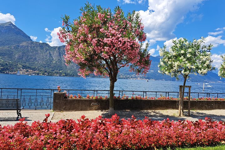 Viste panoramiche del Lago di Como, incluse cittadine come Bellagio e Como, con barche sull'acqua, foto 26 | wizardtrip