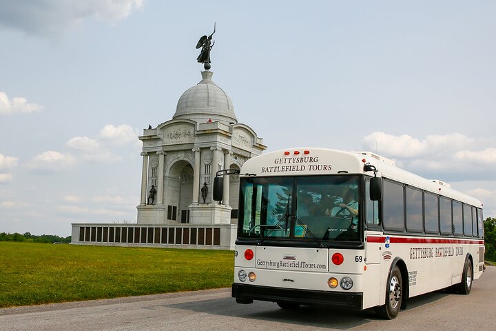 2-uur durende bustour met gids over het slagveld van Gettysburg met een gids van het Nationale Park | wizardtrip