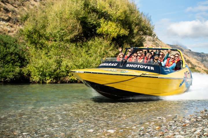 Jet Boat 60 min sur les rivières Kawarau et Shotover | wizardtrip