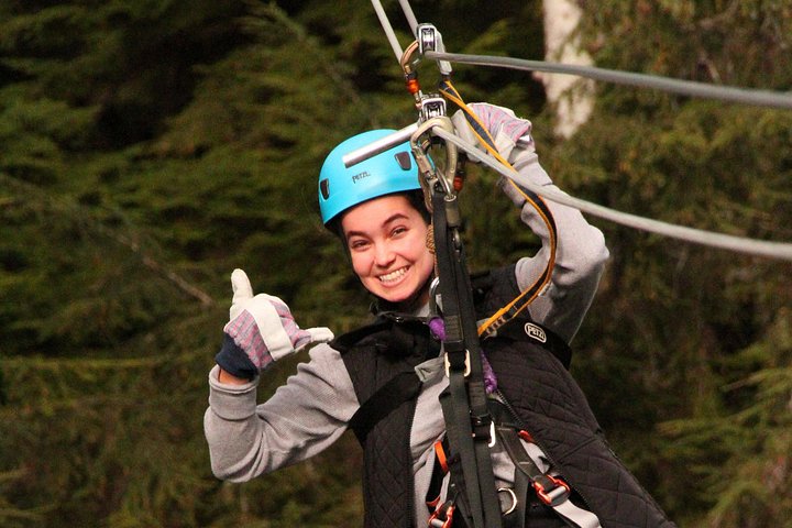 Zipline-eventyr gennem den alaskiske regnskovs tronehøjde i Ketchikan, foto 10 | wizardtrip