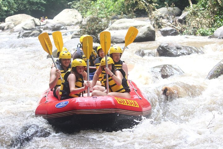 Wildwaterraftavontuur op de Ayung Rivier in Ubud, Bali, met weelderige groene omgeving en optionele watervalbezoeken, foto 20 | wizardtrip
