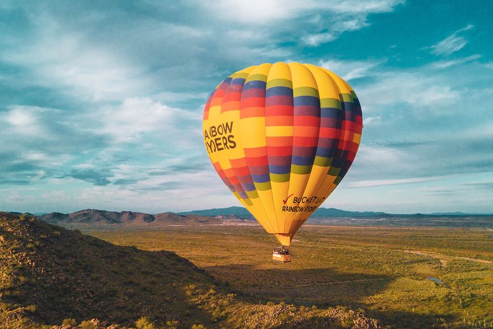 Ballontur i solopgang over Sonoran-ørkenen nær Phoenix, Arizona, foto 6 | wizardtrip
