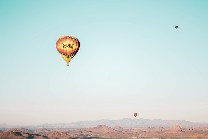 Ballontur i solopgang over Sonoran-ørkenen nær Phoenix, Arizona, foto 7 | wizardtrip