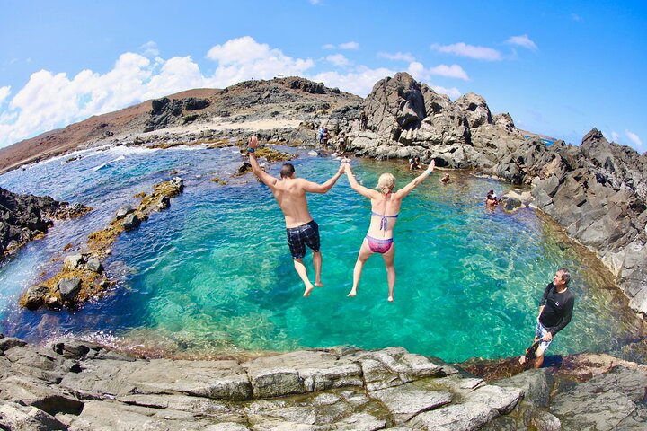 Aruba UTV-eventyr, der kører gennem ørkenstier til Natural Pool, foto 2 | wizardtrip