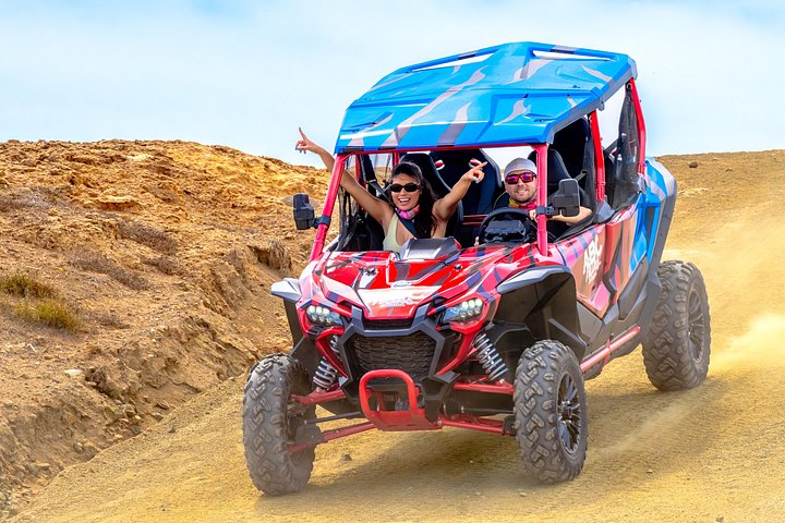Aruba UTV-eventyr, der kører gennem ørkenstier til Natural Pool, foto 12 | wizardtrip